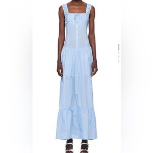 Frankie's Bikinis Light Blue Maxi Dress